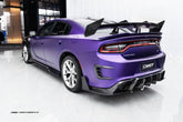 Dodge Charger 2015 Scat Pack & 2016 Scat Pack, Hellcat & 2017 R/T, Daytona, Scat Pack, Hellcat & 2018 GT, R/T, Daytona, Scat Pack, Hellcatwith & 2019 GT, R/T, Scat Pack, Hellcat & 2020 GT, R/T, Scat Pack, Hellcat & 2021 GT, R/T, Scat Pack & 2022-2023 GT, R/T, Scat Pack Non-widebody Aftermarket Parts - Rear Bumper Trim Carbon Fiber from CMST Tuning